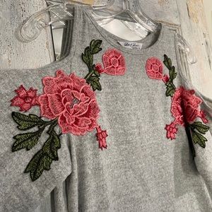 Embroidered mini dress